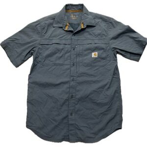 Carhartt Force Shirt Vented Short Sleeve Button Down Relaxed Fit. Men's Medium